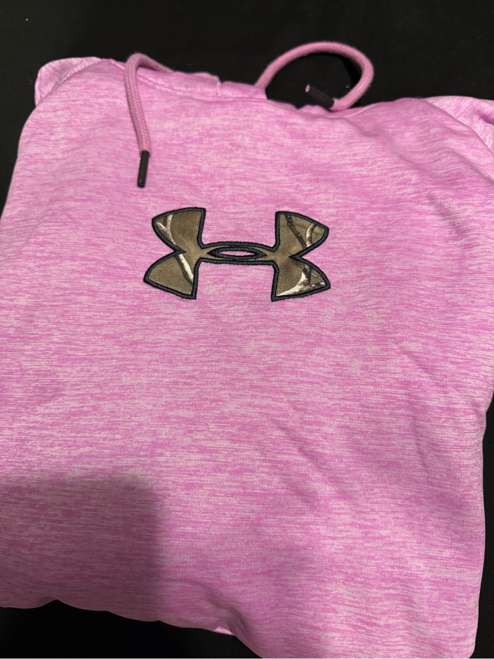 Under Armour purple hoodie with Camo Logo